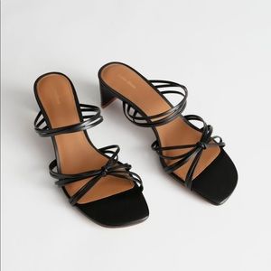 & Other Stories Knotted Heeled Sandals